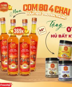 Combo4 Chai Nước Mắm Thuận Lành 45°N – Ủ Chượp 3 Năm