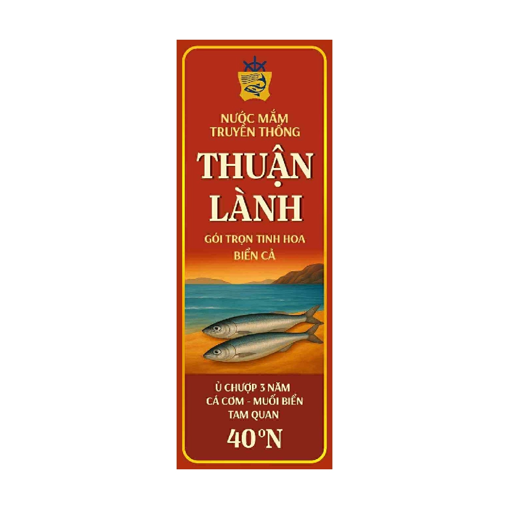 Bộ Quà Biếu Nước Mắm Thuận Lành – Tinh Hoa Biển Việt (2 Chai)